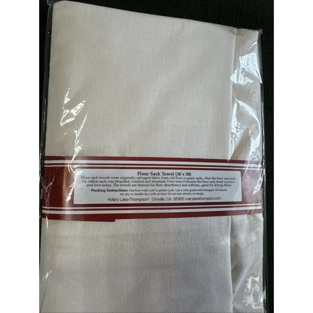 Mary Lake Thompson Kitchen Tea Towel Gingerbread Cookie Recipe Christmas Holiday